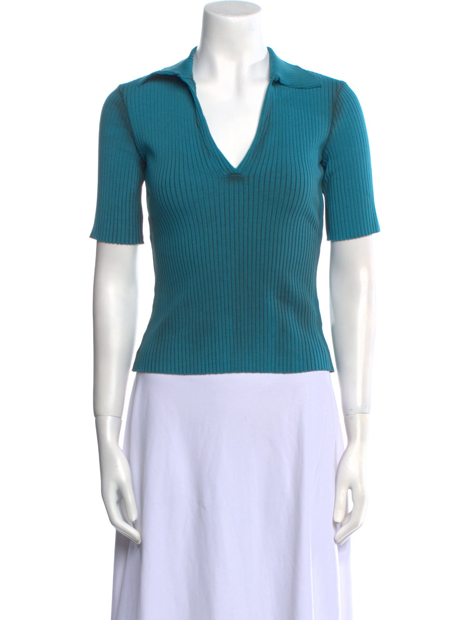 Cotton Citizen V-Neck Short Sleeve Top