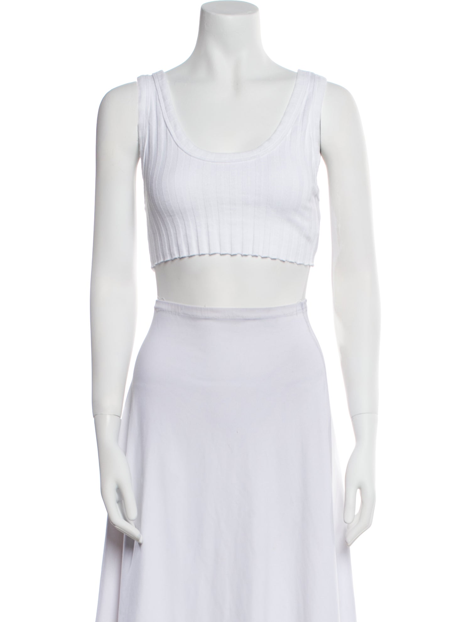 Cotton Citizen Scoop Neck Sleeveless Crop Top