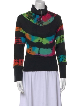 Cotton Citizen Tie-Dye Print Cowl Neck Sweatshirt