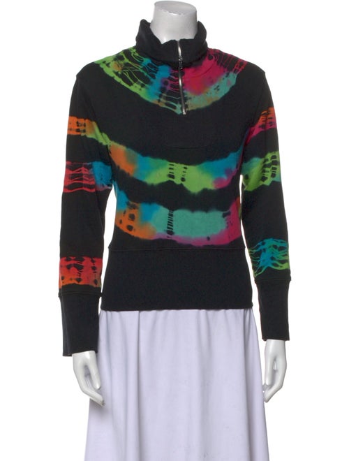Cotton Citizen Tie-Dye Print Cowl Neck Sweatshirt