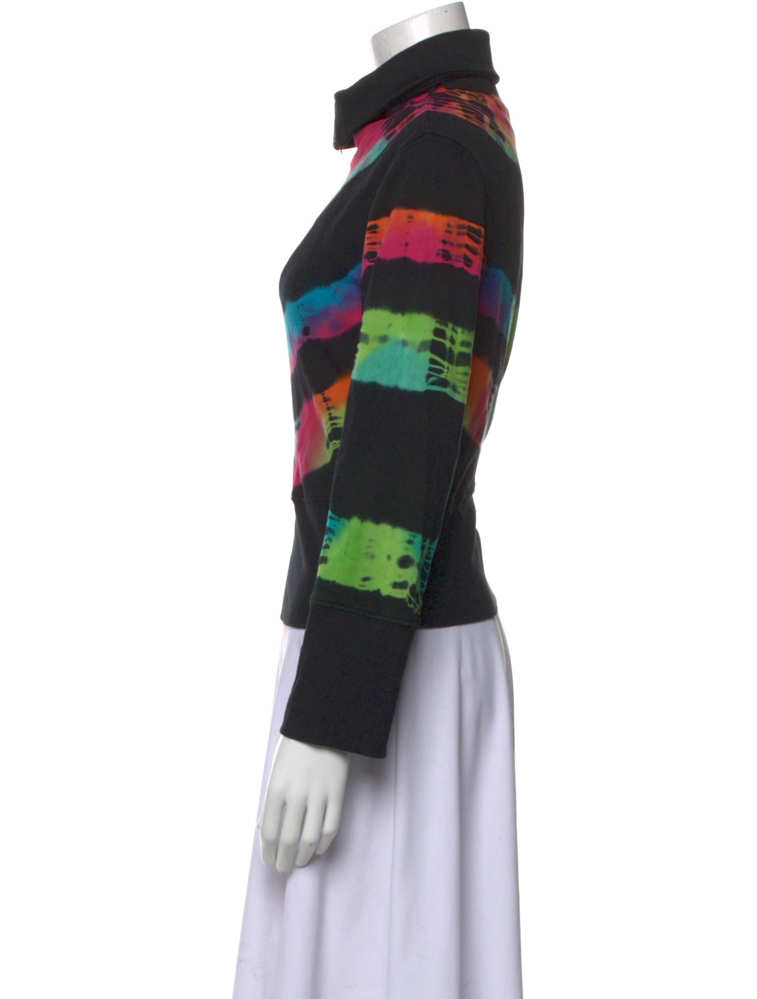 Cotton Citizen Tie-Dye Print Cowl Neck Sweatshirt