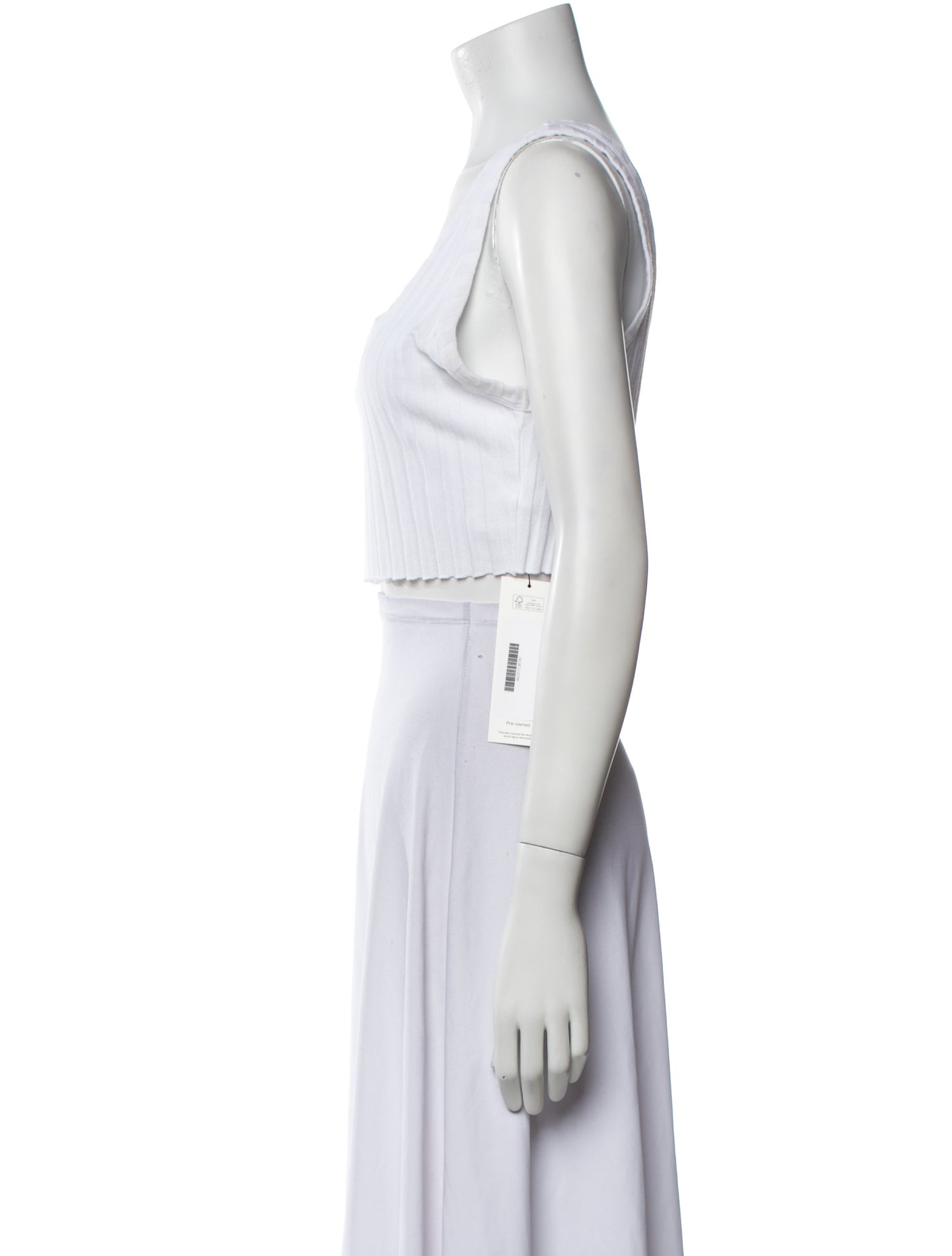 Cotton Citizen Scoop Neck Sleeveless Crop Top