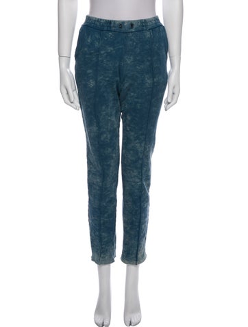 Cotton Citizen Loungewear Tie-Dye Print Raw-Edge Trim Sweatpants M