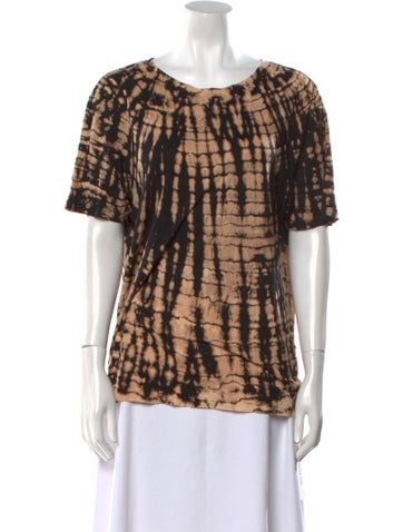 Cotton Citizen Tops Printed Scoop Neck T-Shirt S