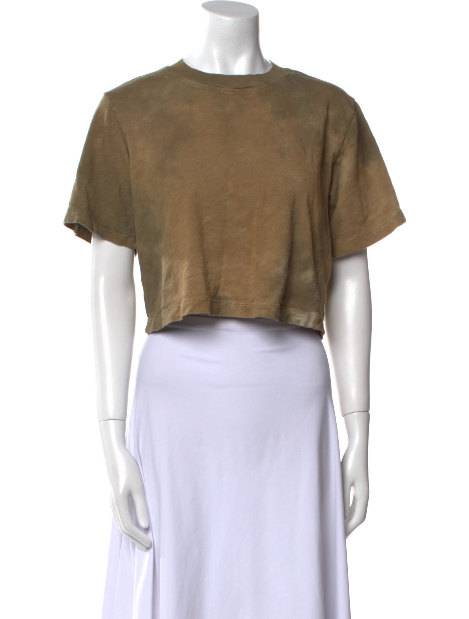 Cotton Citizen Crew Neck Short Sleeve Crop Top