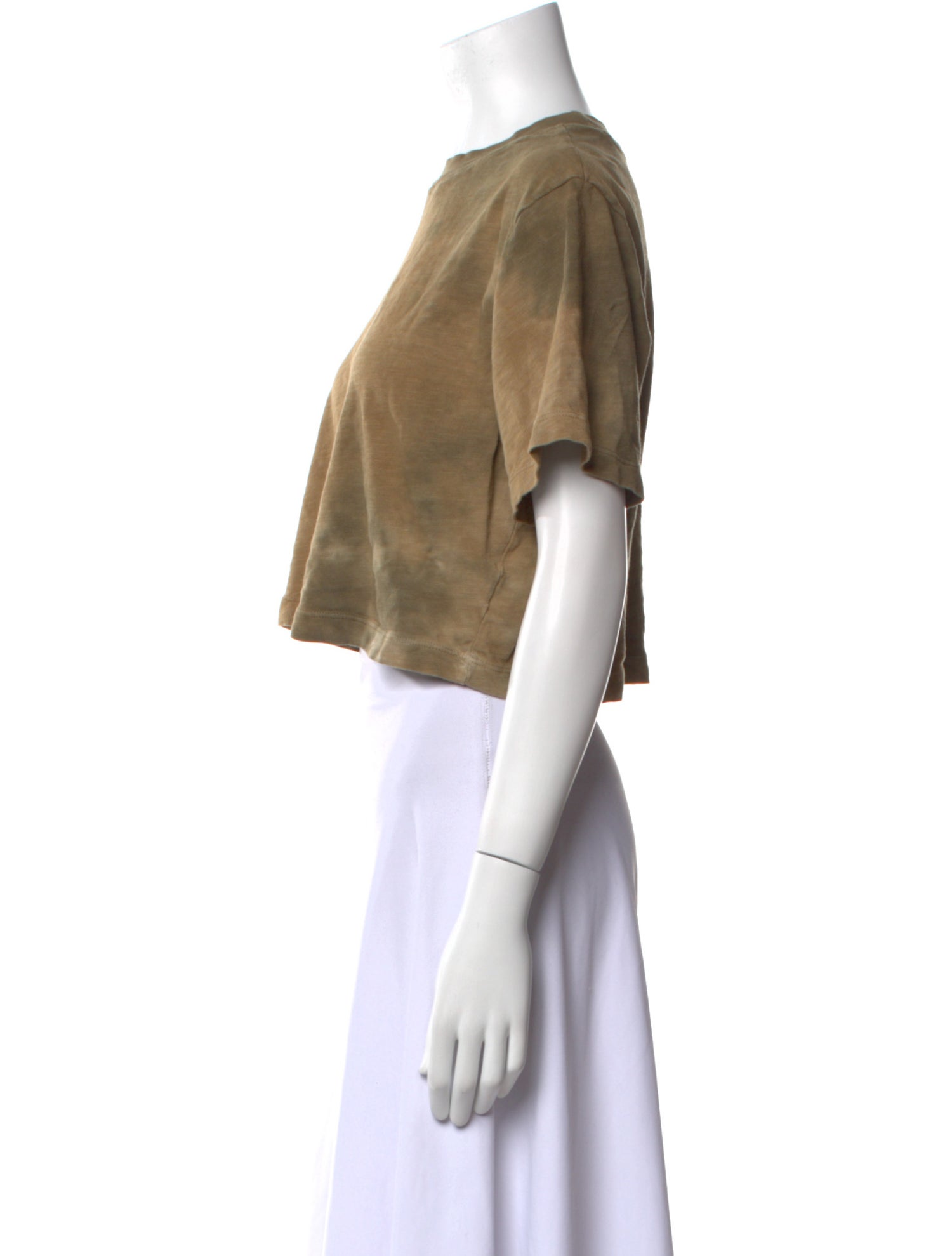 Cotton Citizen Crew Neck Short Sleeve Crop Top