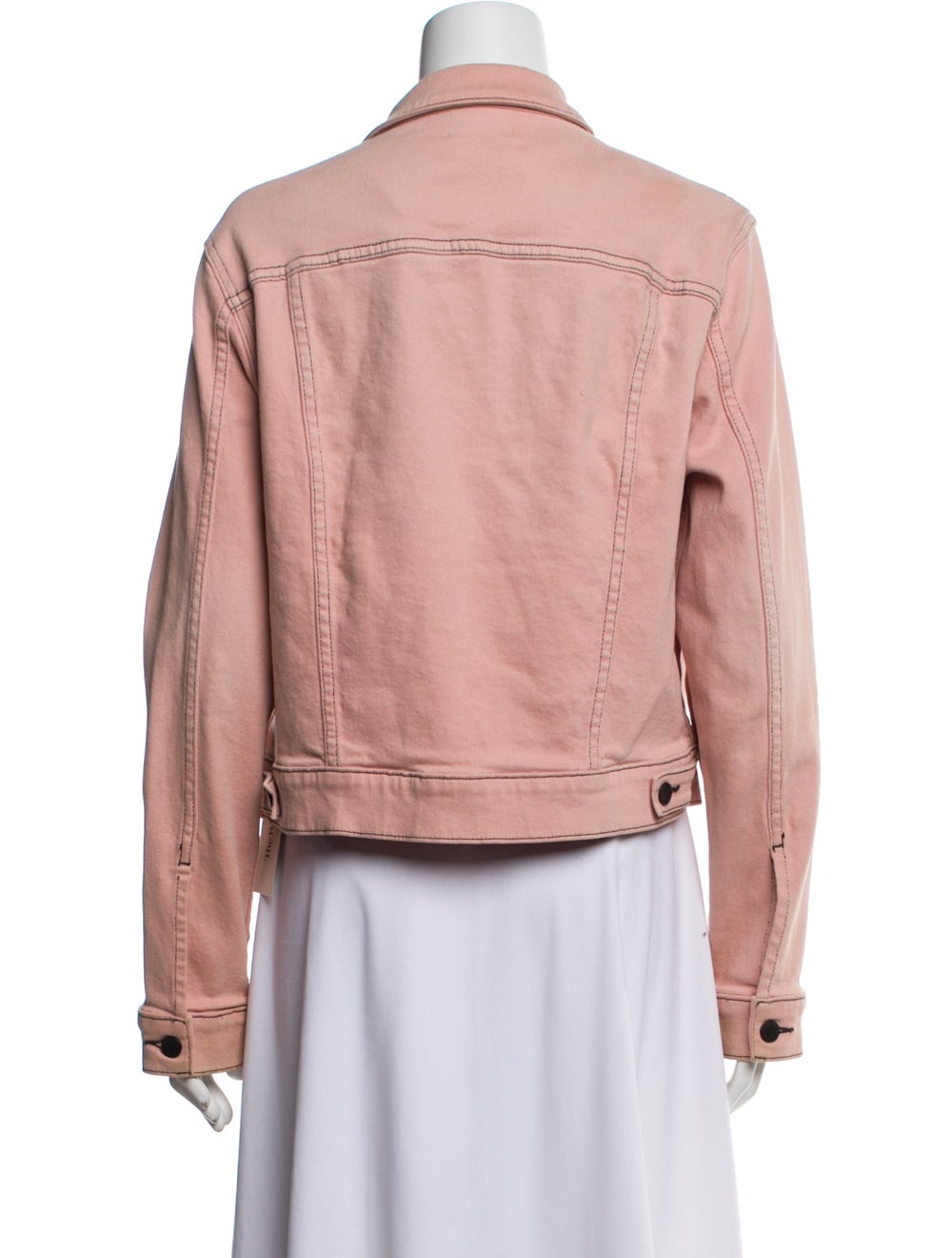 Cotton Citizen Denim Jacket Pink Pointed Collar S… - image 3