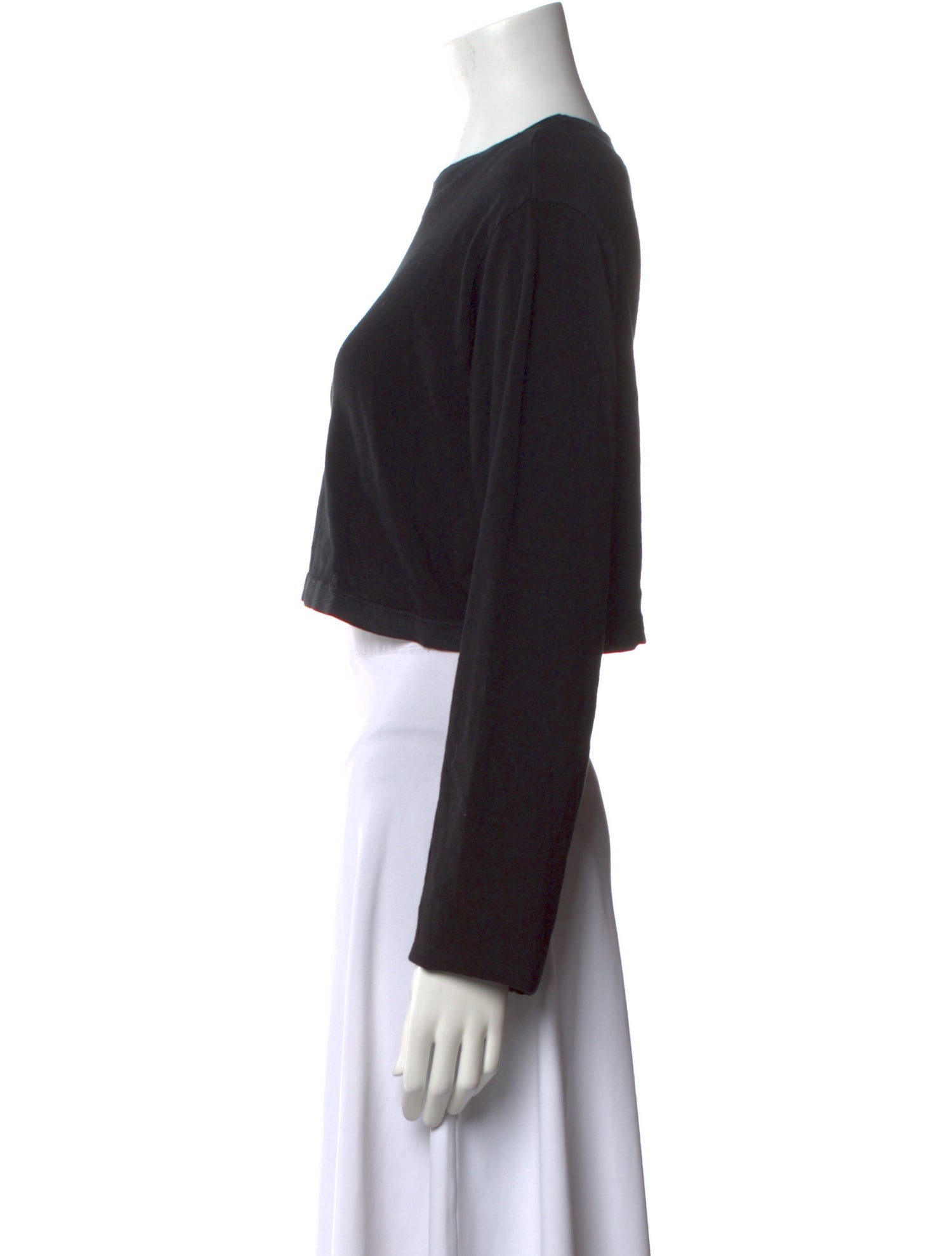 Cotton Citizen Crew Neck Long Sleeve Crop Top w/ Tags