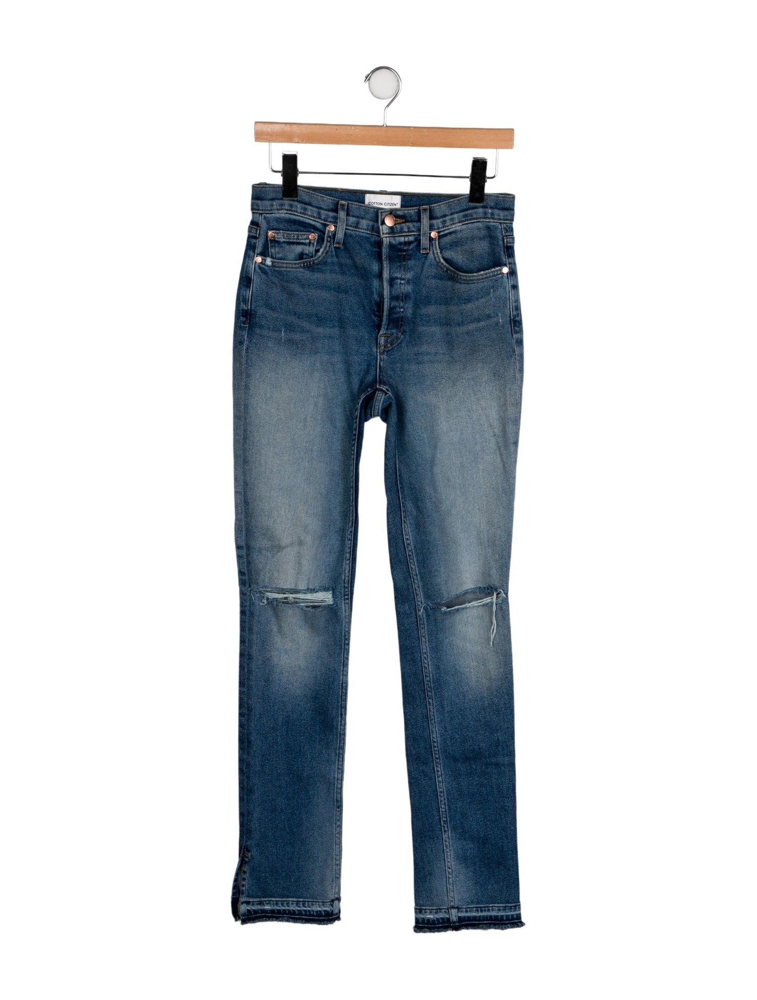 Cotton Citizen Mid-Rise Straight Leg Jeans