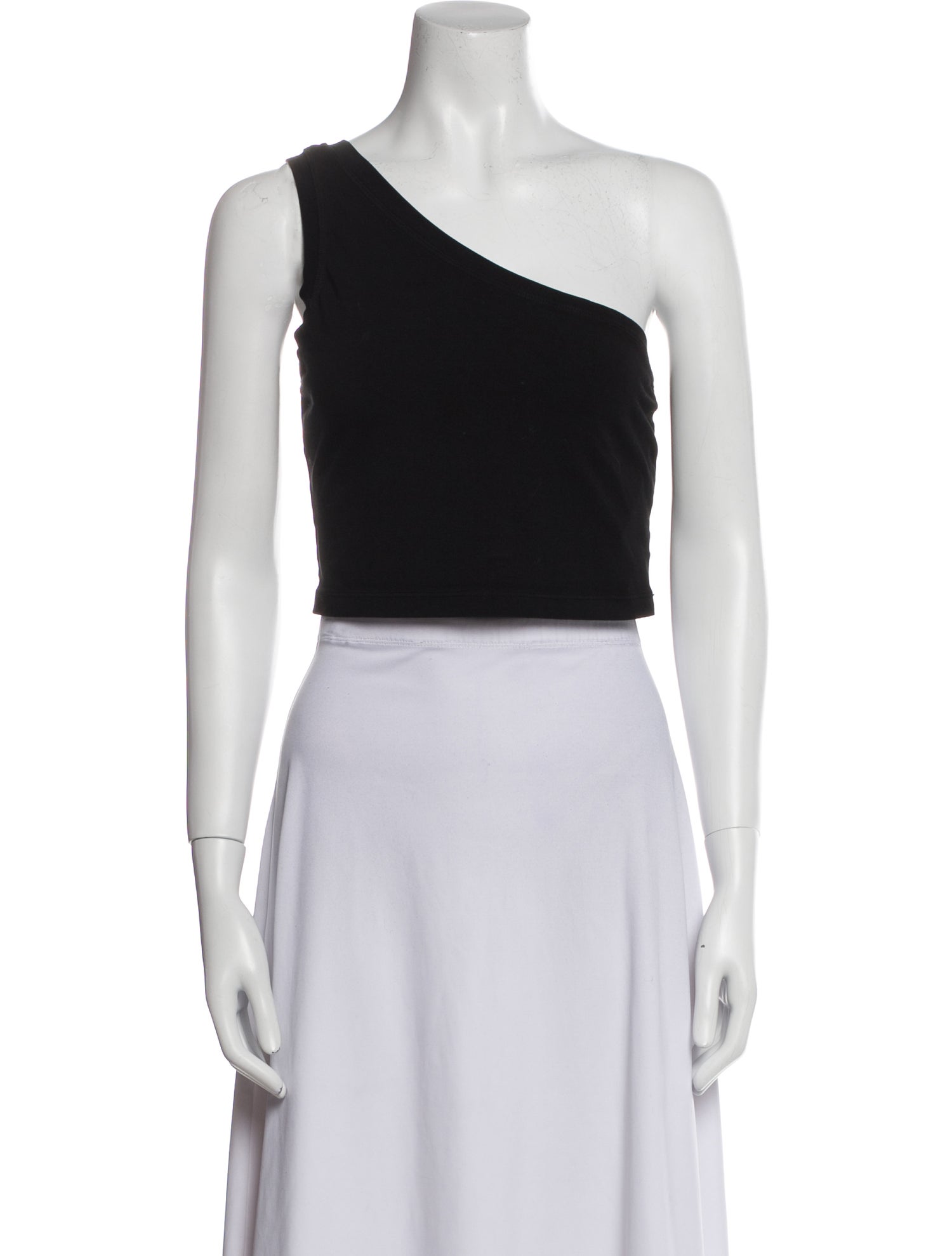 Cotton Citizen One-Shoulder Sleeveless Crop Top