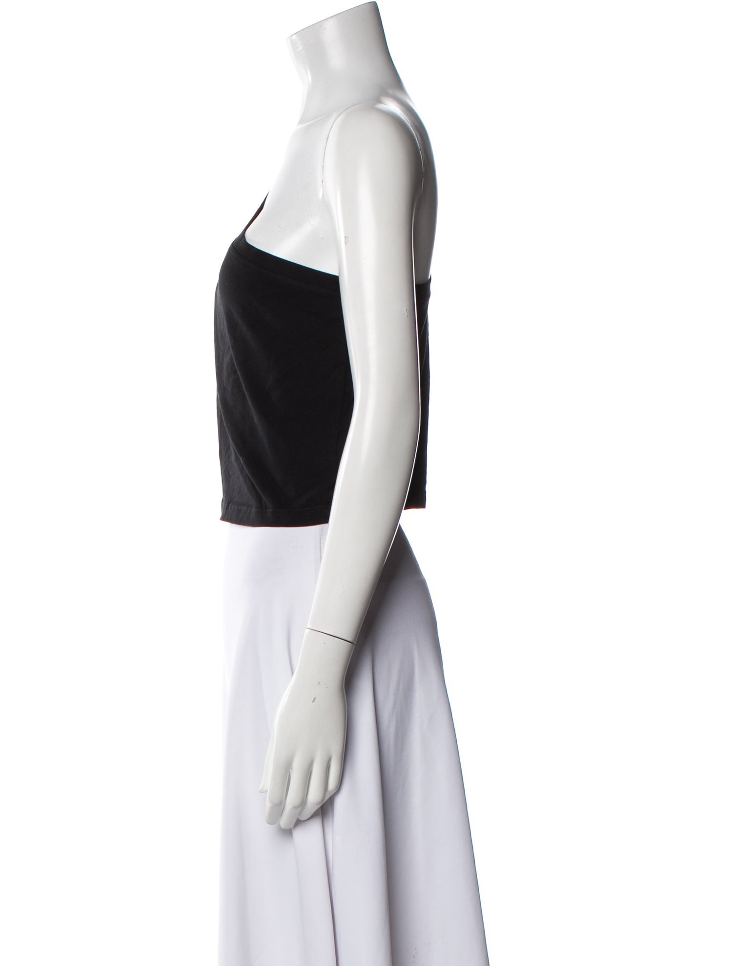 Cotton Citizen One-Shoulder Long Sleeve Crop Top