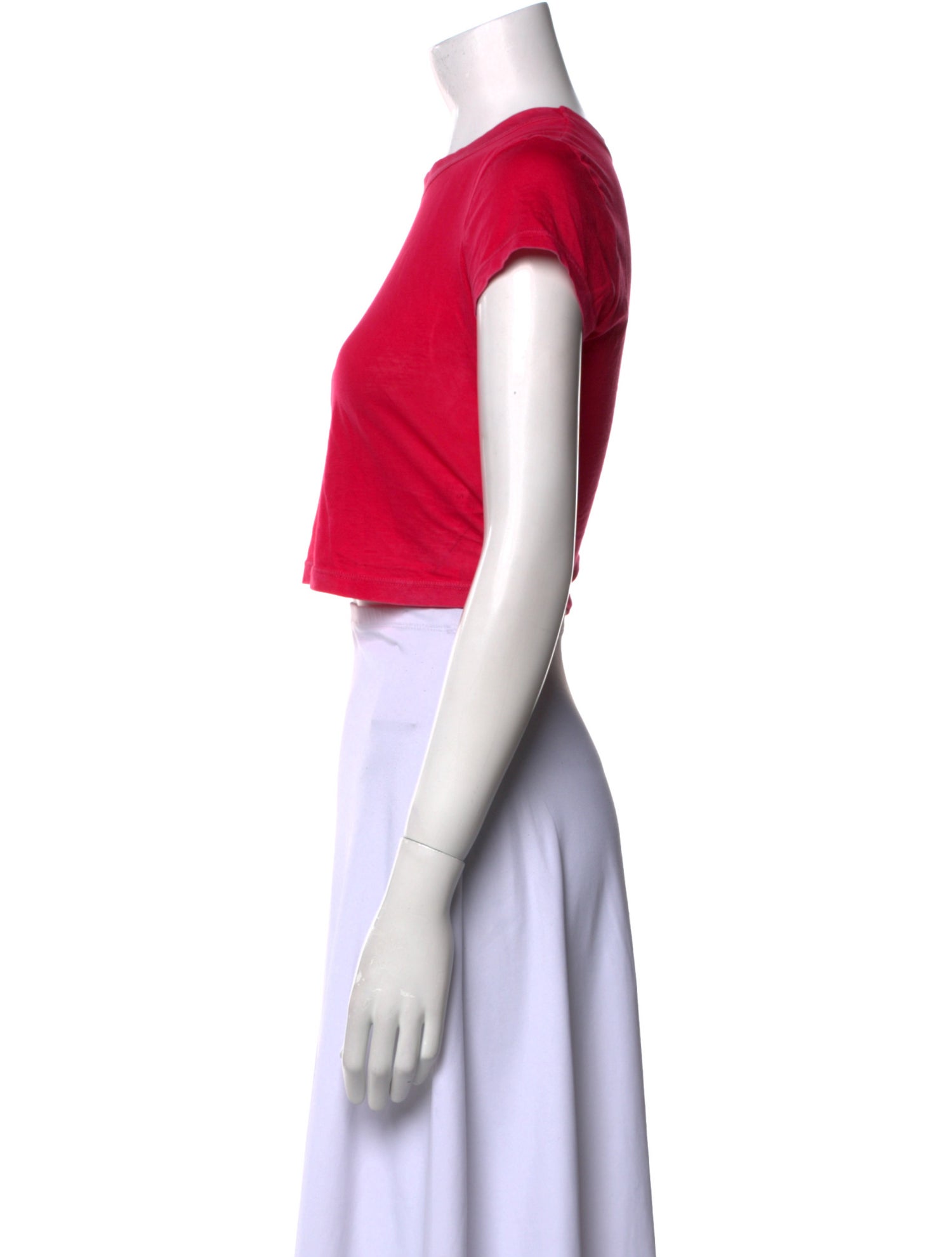 Cotton Citizen Crew Neck Short Sleeve Crop Top