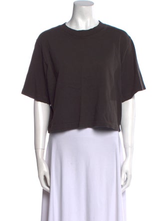 Cotton Citizen Crew Neck Short Sleeve Crop Top