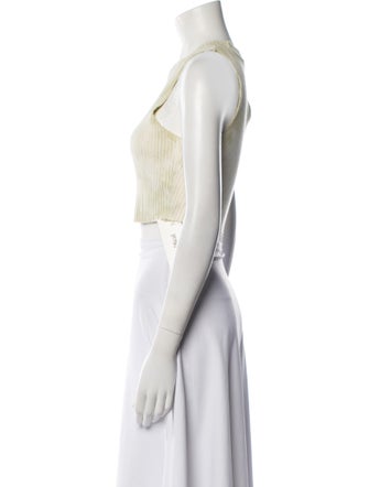 Cotton Citizen Printed Scoop Neck Crop Top