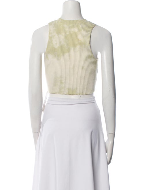 Cotton Citizen Printed Scoop Neck Crop Top