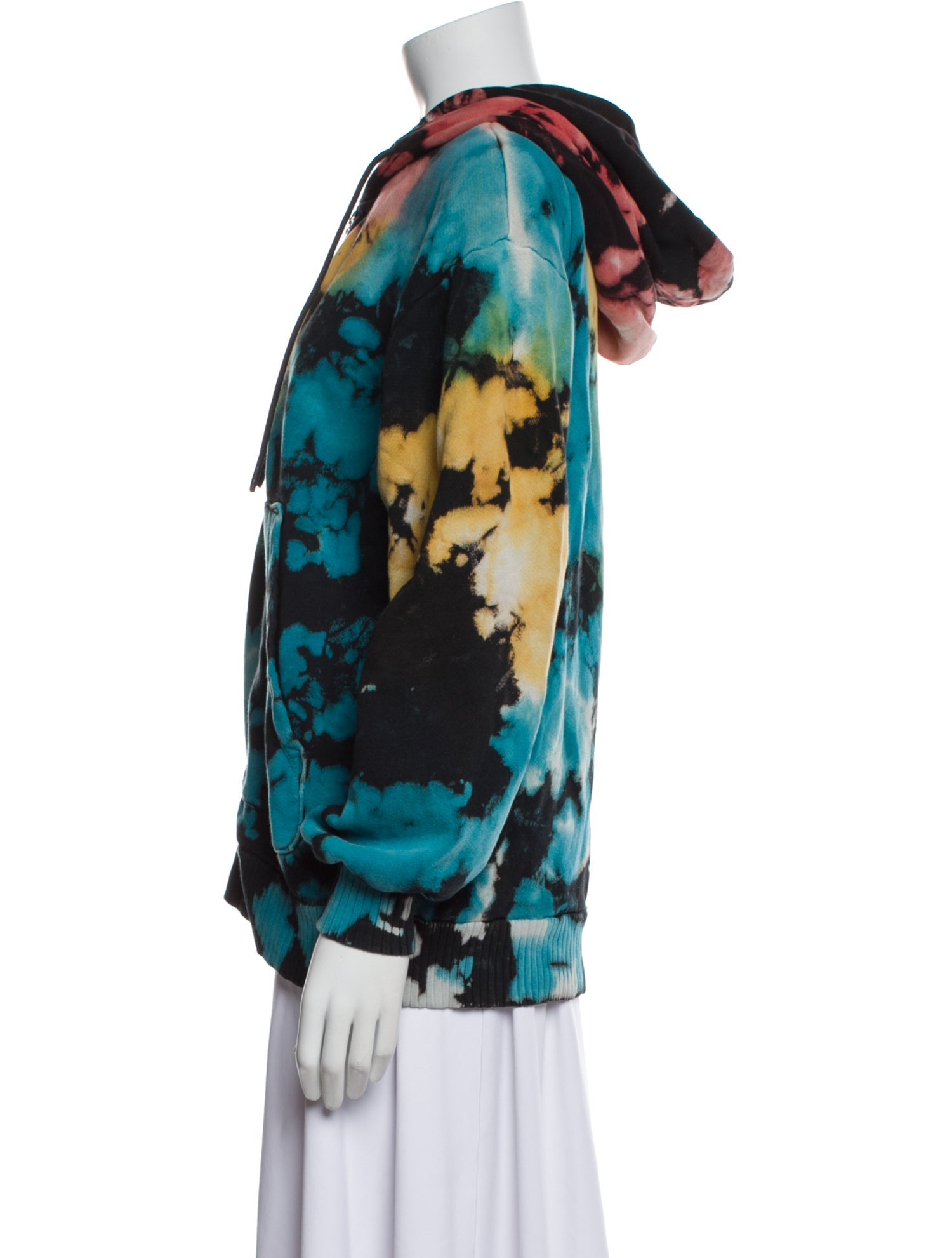 Cotton Citizen Tie-Dye Print V-Neck Sweater