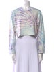 Cotton Citizen Tie-Dye Print Crew Neck Crop Top