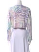 Cotton Citizen Tie-Dye Print Crew Neck Crop Top