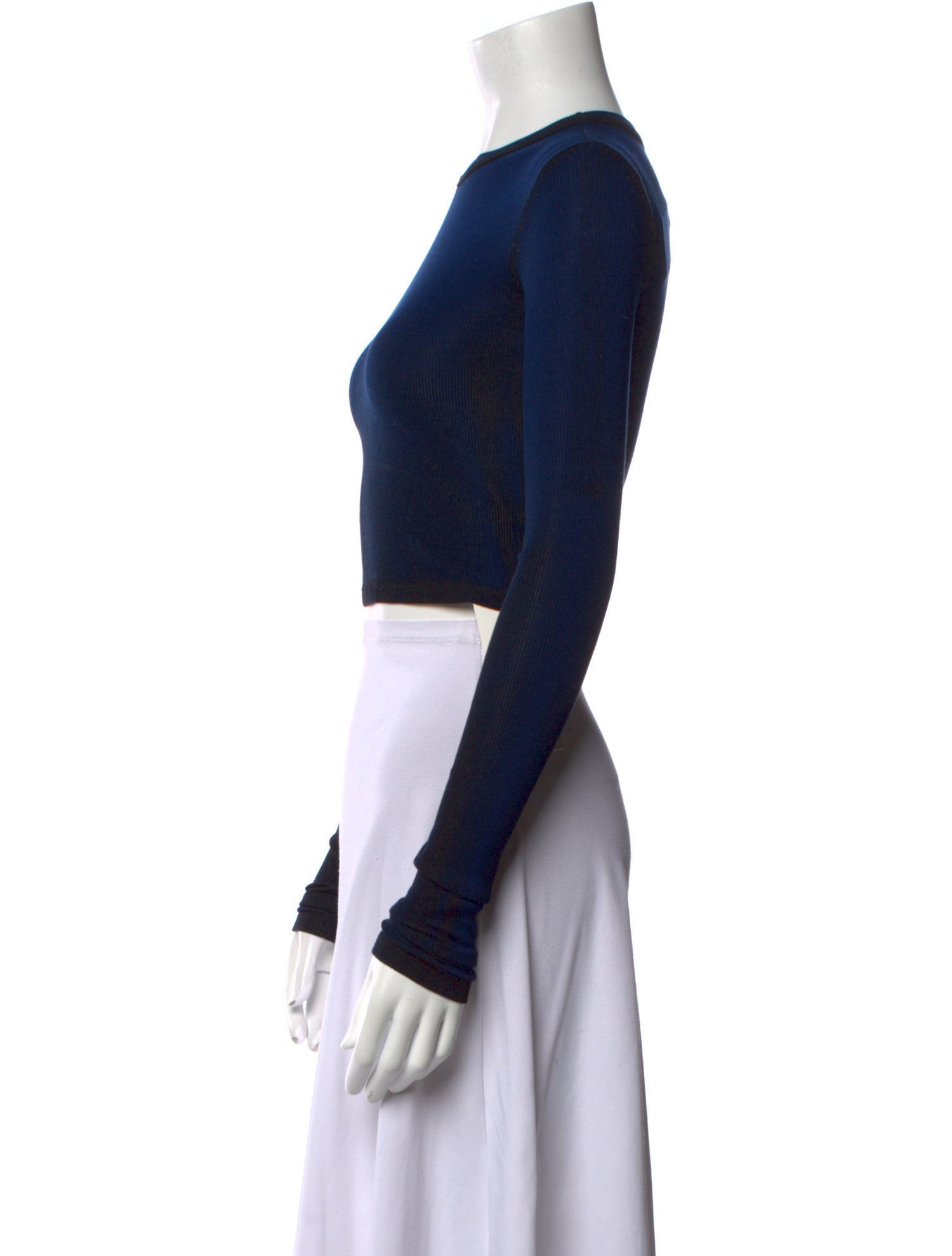 Cotton Citizen Crew Neck Long Sleeve Crop Top w/ Tags