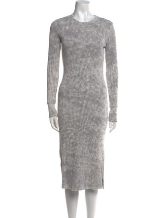 Cotton Citizen Tie-Dye Print Midi Length Dress