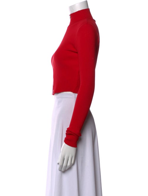 Cotton Citizen Mock Neck Long Sleeve Crop Top