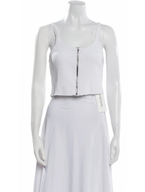 Cotton Citizen Square Neckline Sleeveless Crop Top