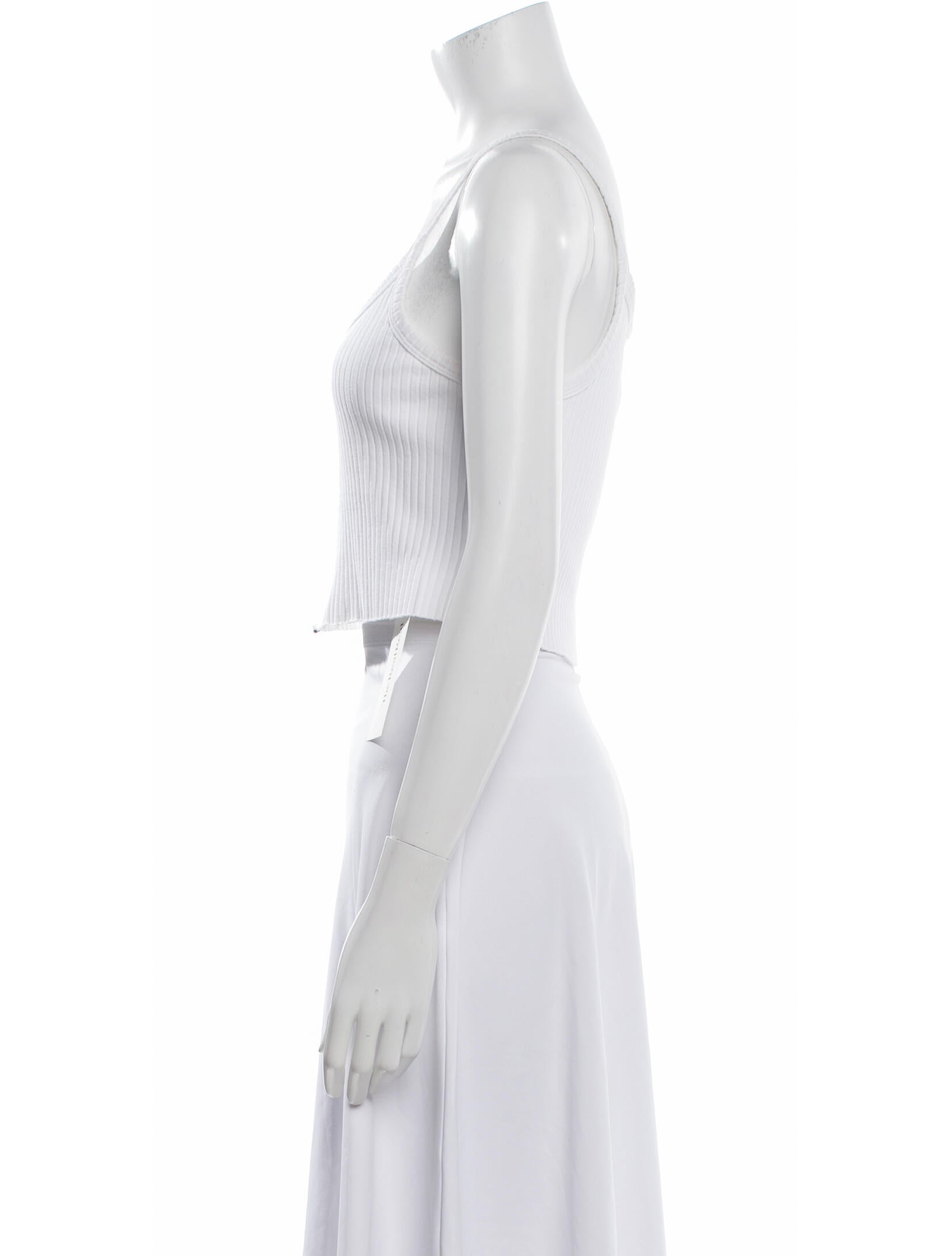 Cotton Citizen Square Neckline Sleeveless Crop Top