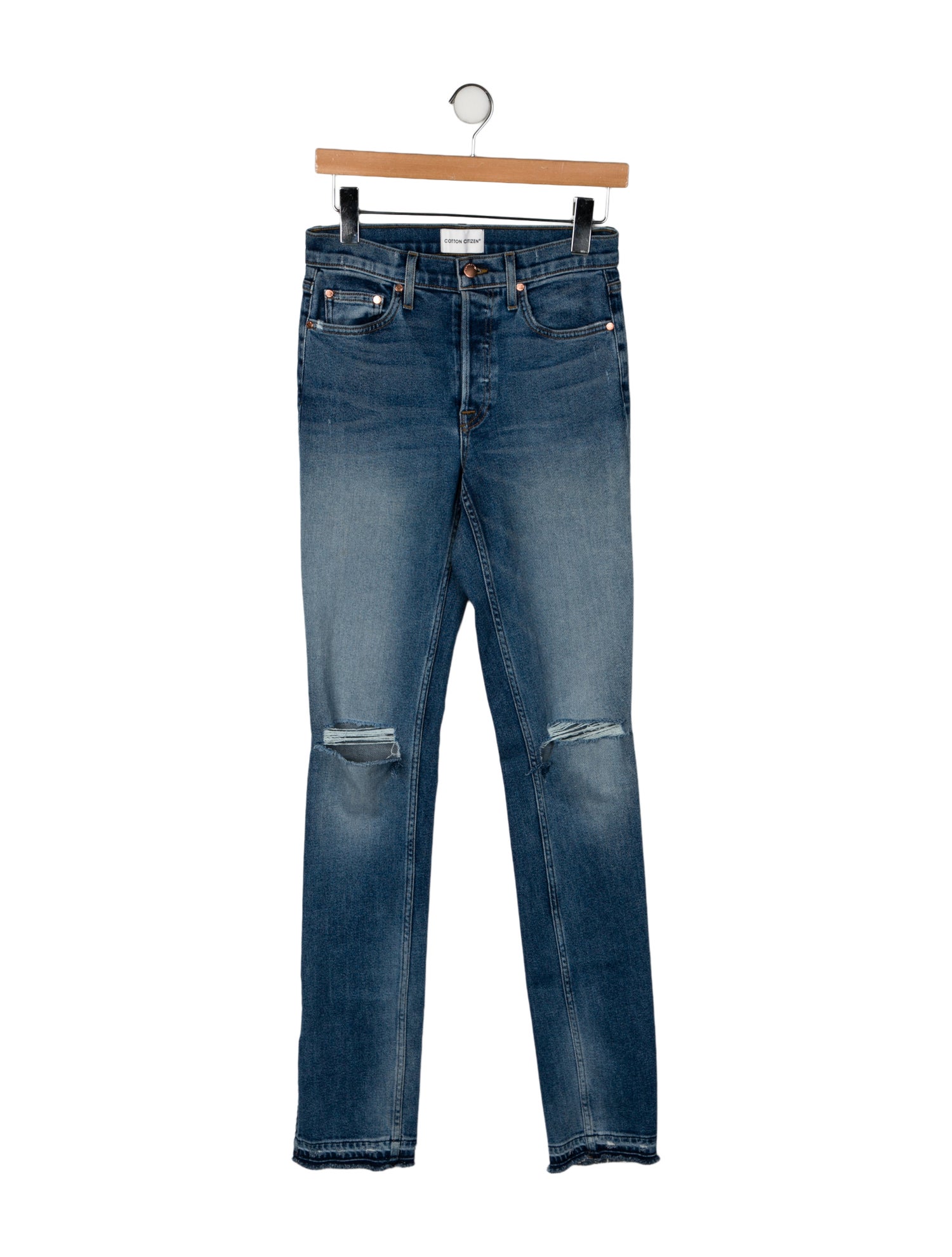 Cotton Citizen Mid-Rise Straight Leg Jeans