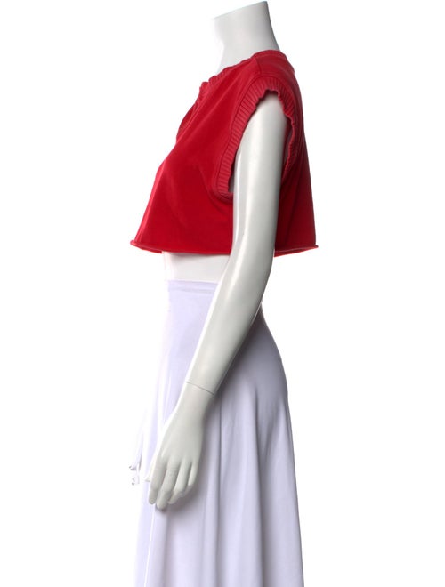 Cotton Citizen V-Neck Short Sleeve Crop Top