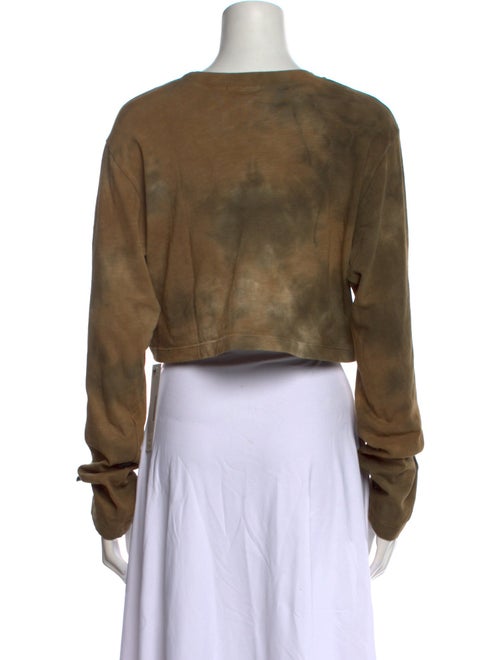 Cotton Citizen Crew Neck Long Sleeve Crop Top