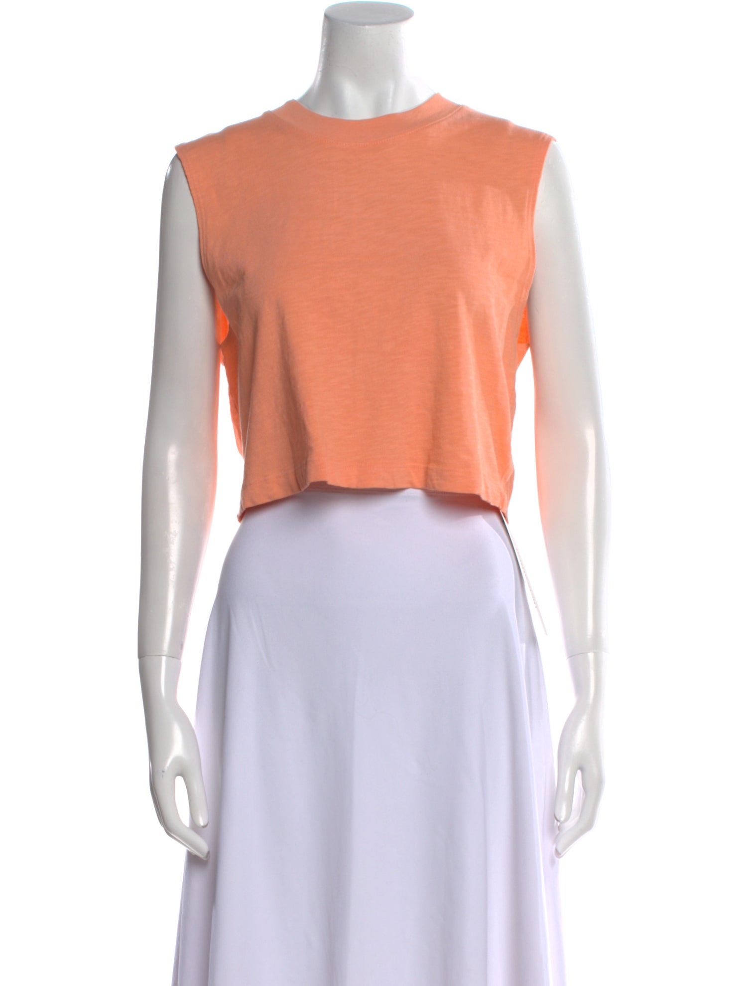 Cotton Citizen Crew Neck Sleeveless Crop Top