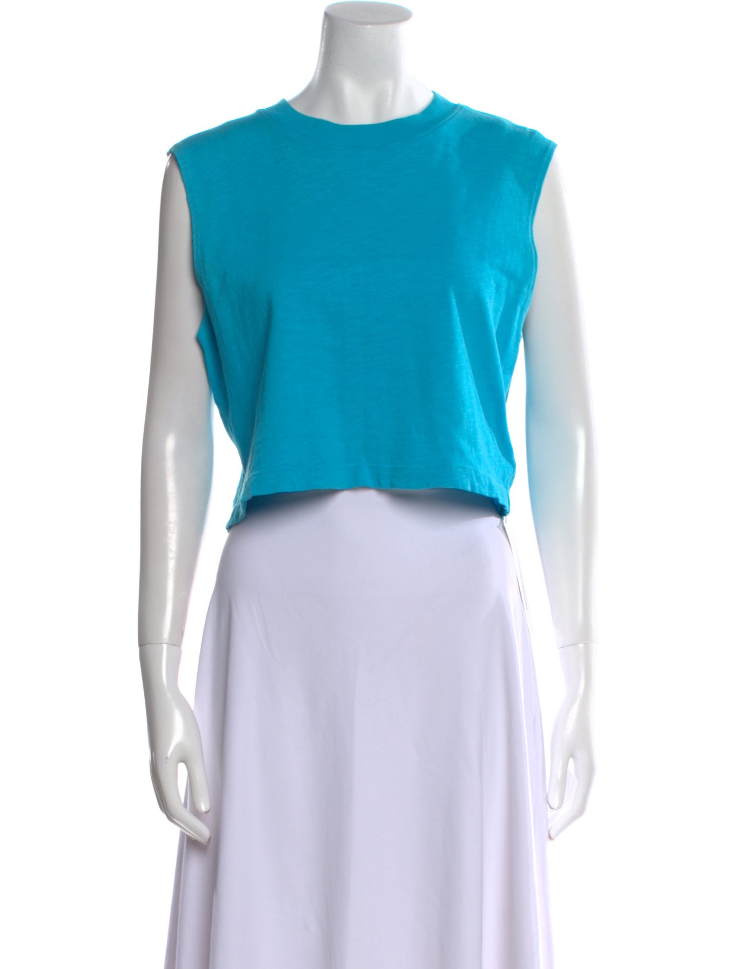 Cotton Citizen Crew Neck Sleeveless Crop Top