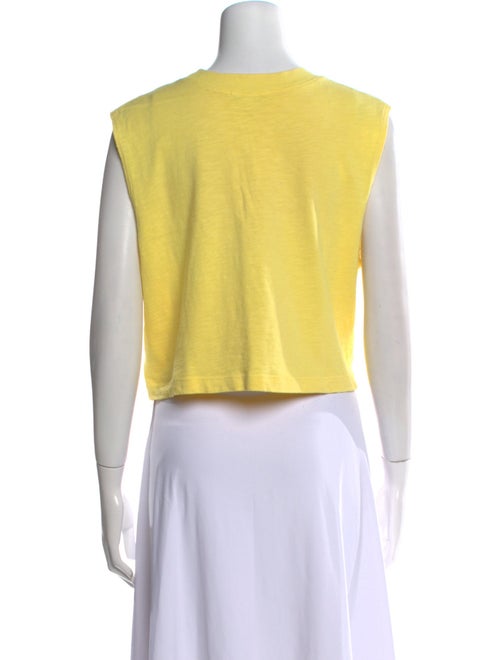 Cotton Citizen Crew Neck Sleeveless Crop Top