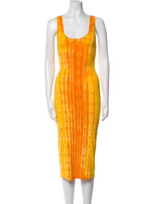 Cotton Citizen Tie-Dye Print Midi Length Dress