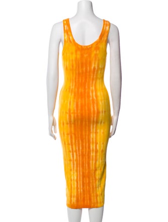 Cotton Citizen Tie-Dye Print Midi Length Dress