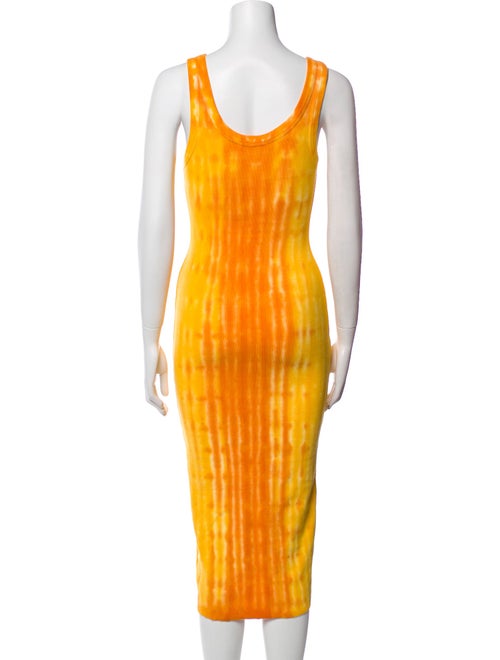 Cotton Citizen Tie-Dye Print Midi Length Dress