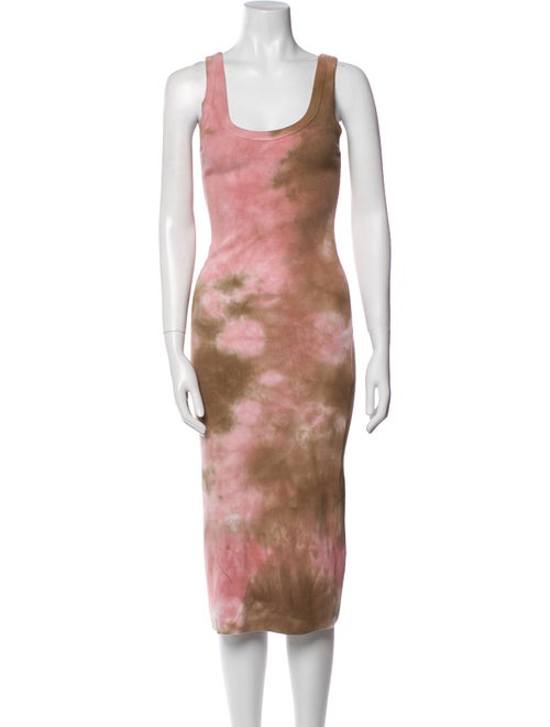 Cotton Citizen Tie-Dye Print Midi Length Dress