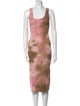 Cotton Citizen Tie-Dye Print Midi Length Dress