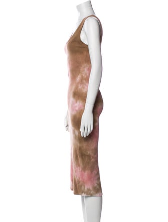 Cotton Citizen Tie-Dye Print Midi Length Dress