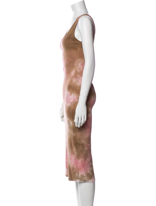 Cotton Citizen Tie-Dye Print Midi Length Dress
