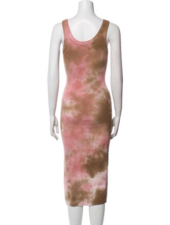 Cotton Citizen Tie-Dye Print Midi Length Dress