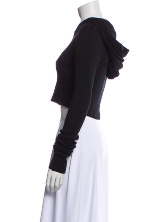 Cotton Citizen V-Neck Long Sleeve Crop Top