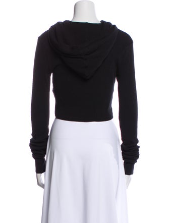 Cotton Citizen V-Neck Long Sleeve Crop Top