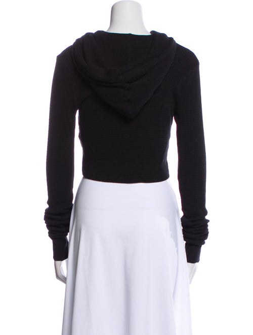 Cotton Citizen V-Neck Long Sleeve Crop Top