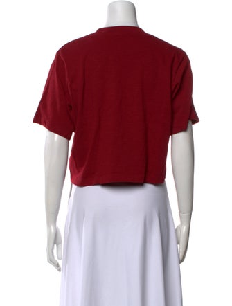 Cotton Citizen Crew Neck Short Sleeve Crop Top