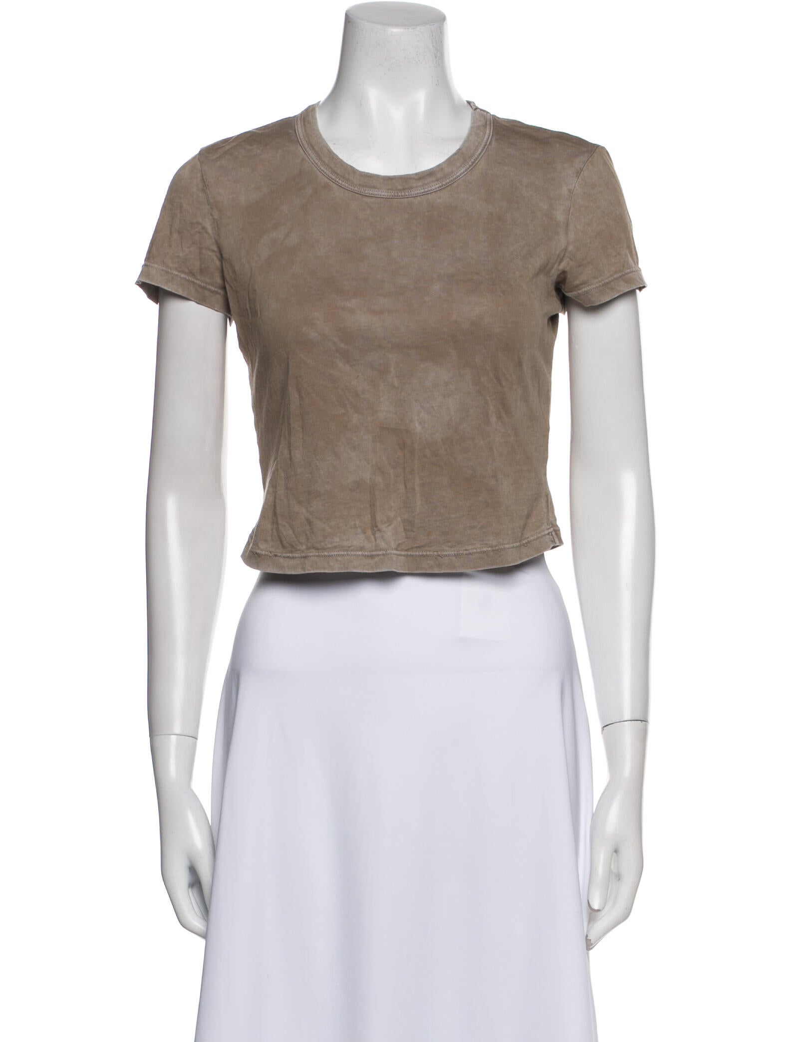 Cotton Citizen Crew Neck Short Sleeve Crop Top