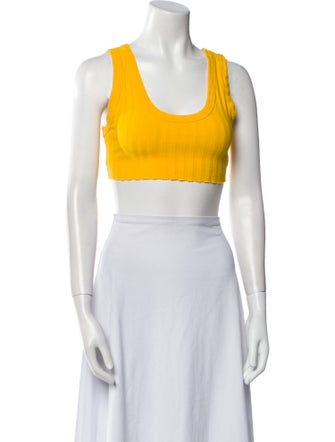 Cotton Citizen Scoop Neck Sleeveless Crop Top