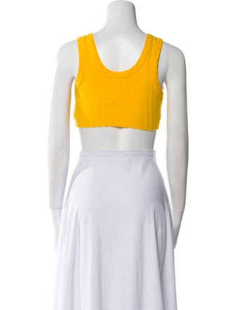 Cotton Citizen Scoop Neck Sleeveless Crop Top