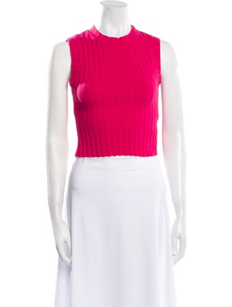Cotton Citizen Crew Neck Sleeveless Crop Top