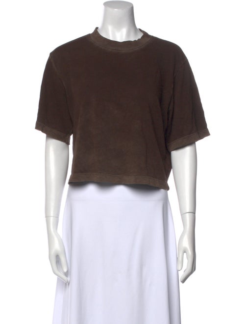Cotton Citizen Crew Neck Short Sleeve Crop Top